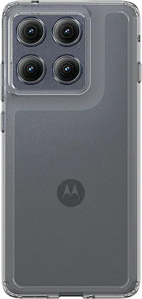 Front. SaharaCase - Venture Series Hard Shell Case for Motorola Edge (2025) - Clear.