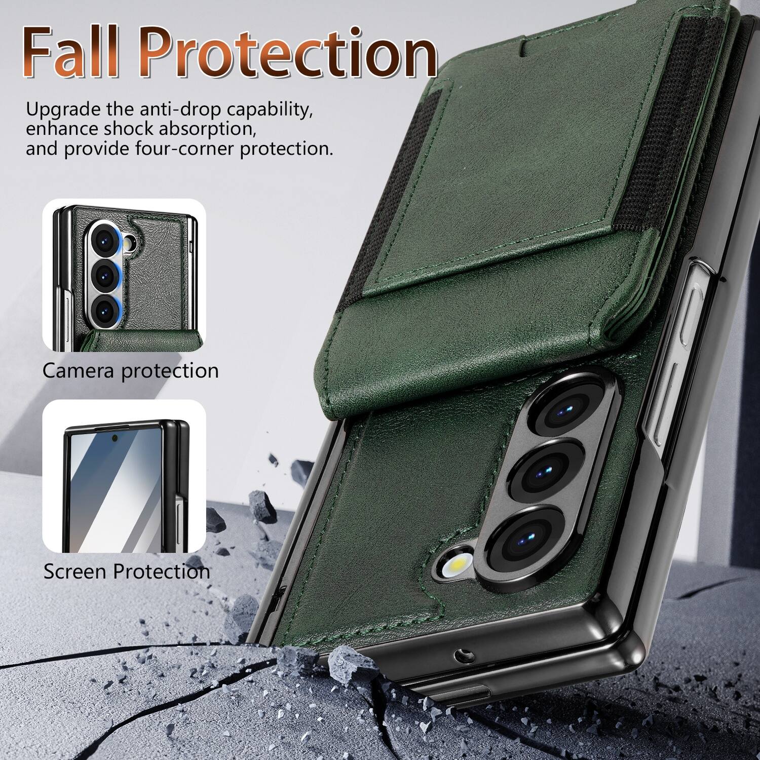 Fall Protection

Upgrade the anti-drop capability, enhance shock absorption, and provide four-corner protection.

Camera protection

Screen Protection