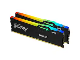 Kingston - FURY Beast 64GB DDR5 6000MHz (2 x 32GB) PC RAM - Black