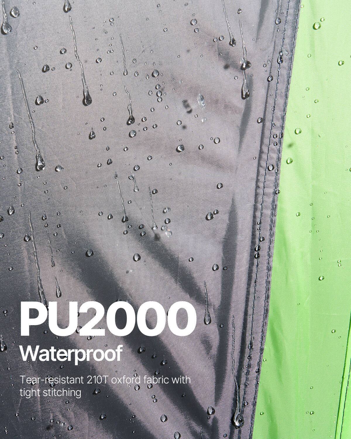 PU2000 Waterproof Tear-resistant 210T oxford fabric with tight stitching
