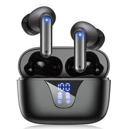 LHUOED - Wireless Earbuds with Big Bass Stereo Sound,Suitable for tablets and smartphones - Black