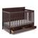 Front. Graco - Hadley 5-in-1 Convertible Crib with Drawer - Espresso.