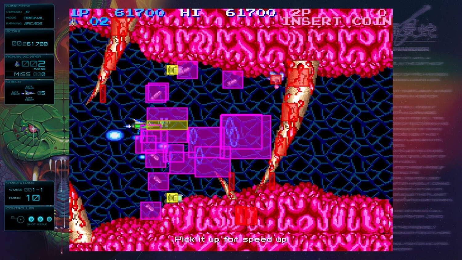 GAMC MODE VERSION JP P61700 HT 61710 T2P MODE ORIGINAL RANHING ARCADE 02 42A TaA INSERT COTN ECORE 7 7 061.700 5 REMAN 002 VC PER BMN AX DD MISS 0 CHELO EOLE NOT COLP EOUD STAGE  RANM STAGE 001 RANK 1 1 CONTROLLER  SHOT PRSISALE

Pick it up for speed up