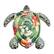 Front. Intex - Realistic SeaTurtle 75 x 67" Inflatable Water Float, Kids Ages 3+.