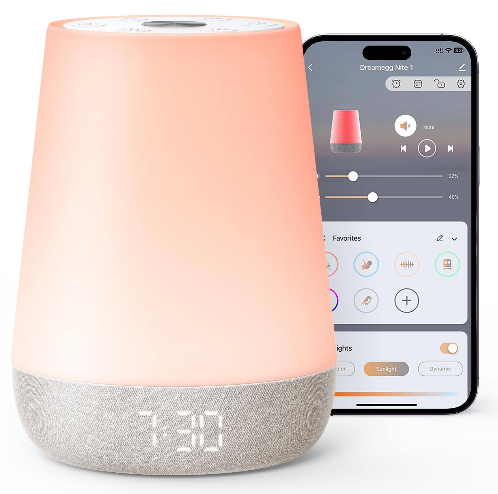 Dreamegg Nite 1

Mute

22%

40%

Favorites

Lights

Color: Sunlight Dynamic

7:30