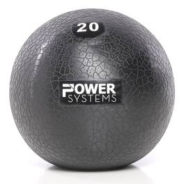 Power Systems - MEGA Slam Ball Prime (20 lb), No-Bounce 10" Medicine Ball for Strength & Core Training - Black