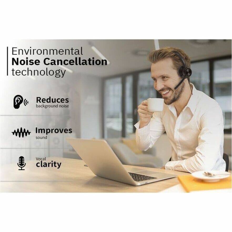 Environmental Noise Cancellation technology

- Reduces background noise
- Improves sound
- Vocal clarity