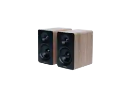 Edifier - M60 Compact Desktop 2.0 Speakers (Pair) - Oak Brown