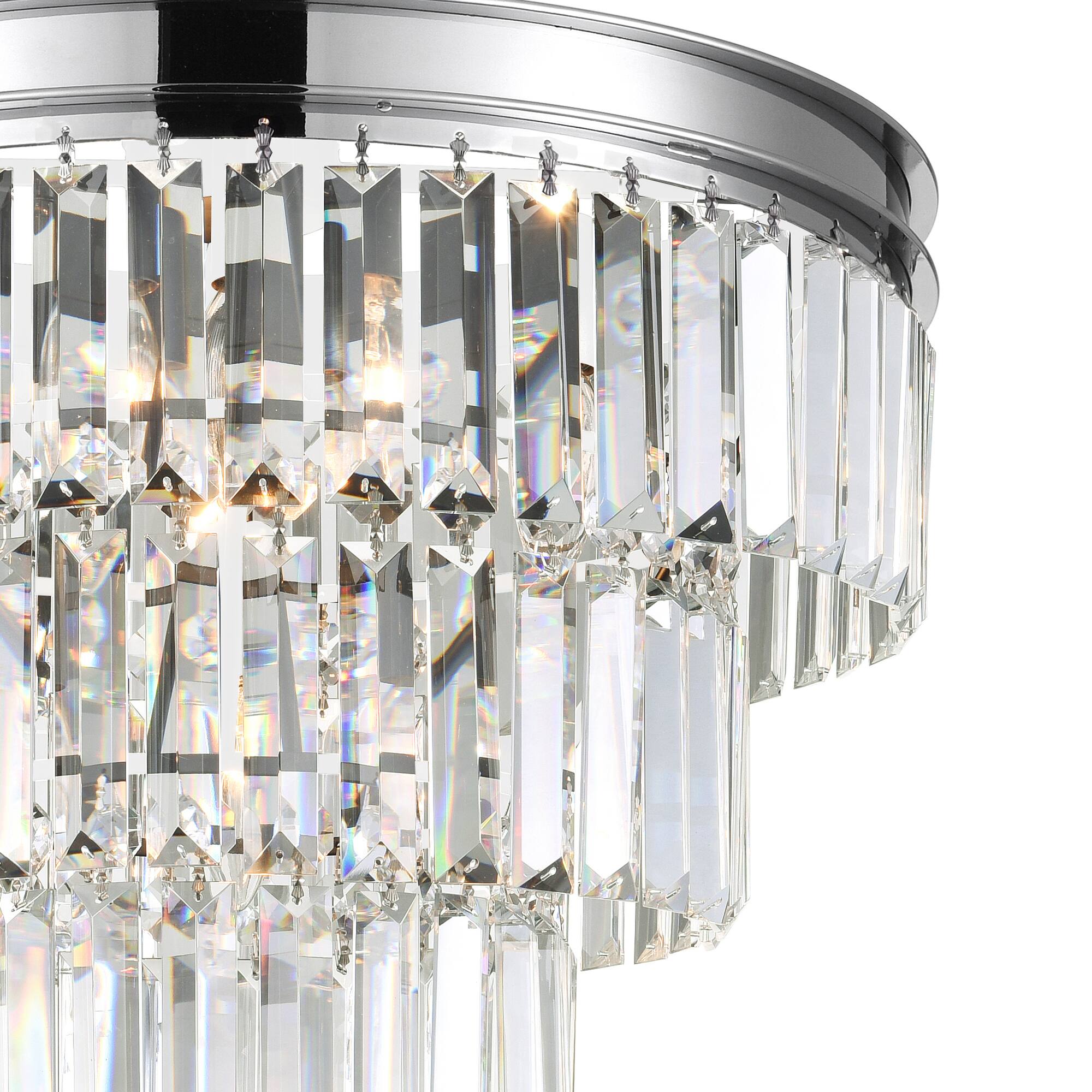 Back. CWI Lighting - Weiss 5 Light Down Chandelier With Chrome Finish - Chrome.