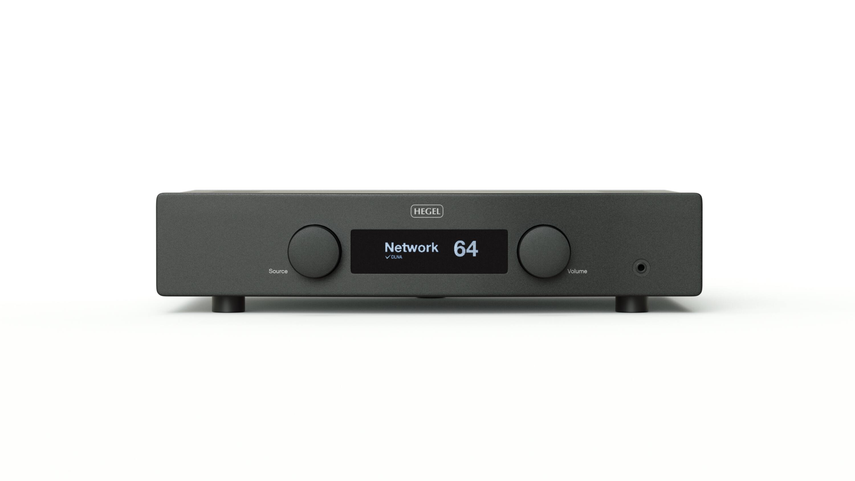 The text on the image reads "HEGEL Network 64 CILNA Source Volume."