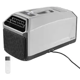 VEVOR - Portable Camping Air Conditioner 3050 BTU, Tent AC Unit with Hose, Remote & Touch Control, 61–90°F Adjustable - Dark Gray