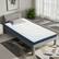 Front. Bestier - Bestier 4" Tri-Fold Memory Foam Mattress Medium Firm Topper Queen - Queen.