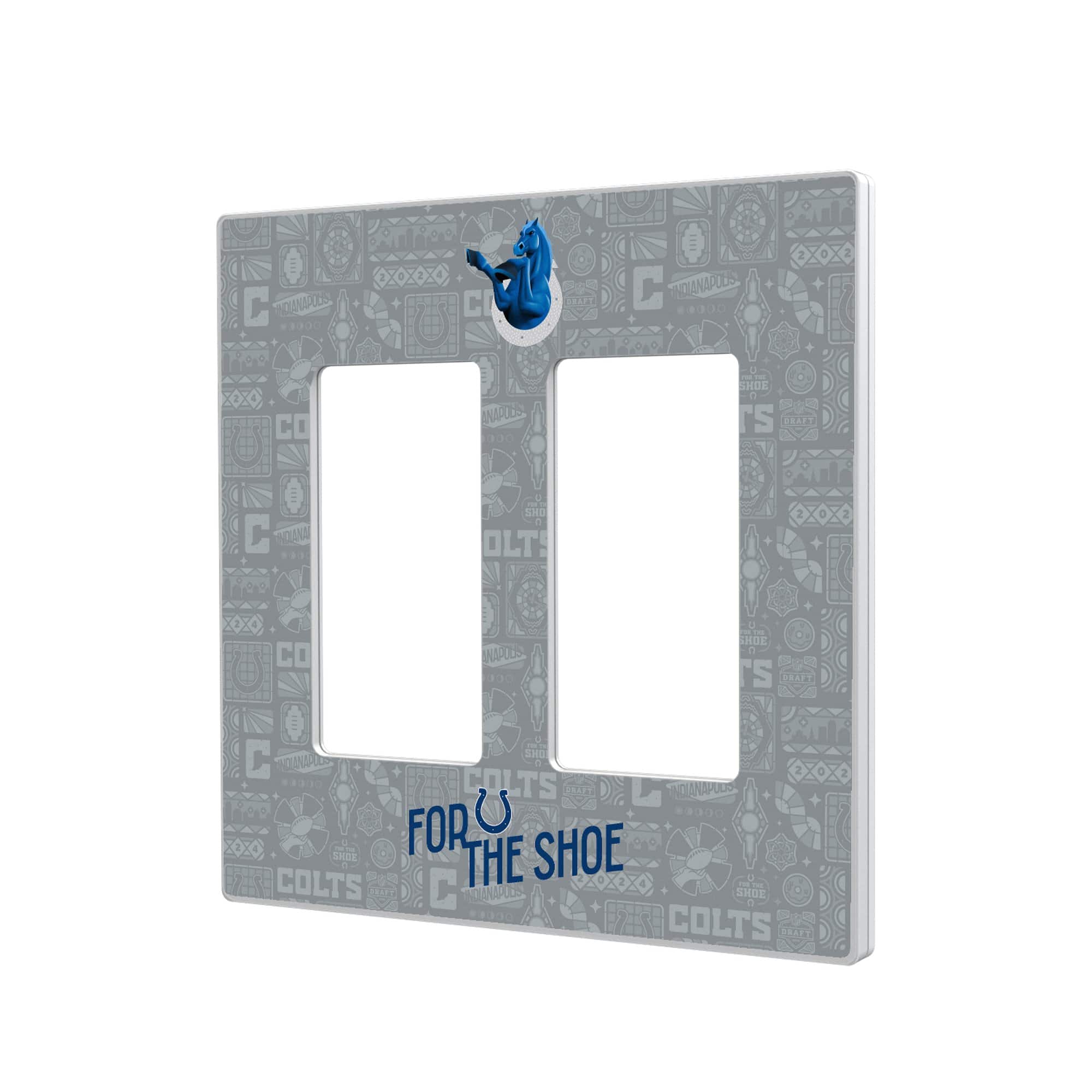 Keyscaper - Indianapolis Colts 2024 Illustrated Limited Edition Double Rocker Light Switch Plate - White price history on PriceWatchPro