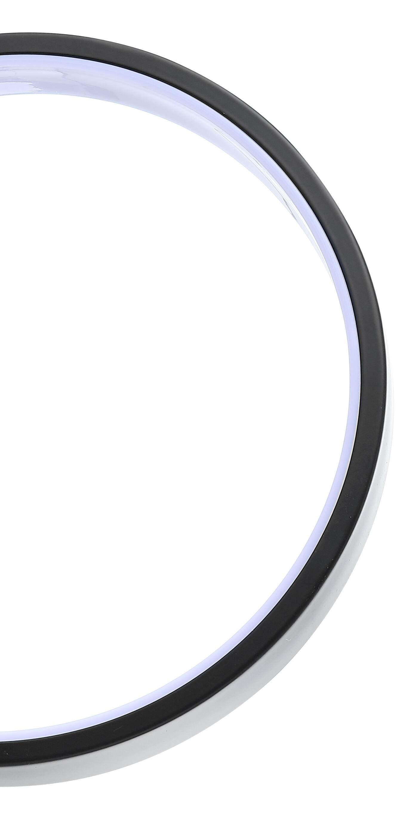 Alt View 4. Jonathan Y - Nathaniel 14" Dimmable Integrated LED Metal Wall Sconce, Black - Black.