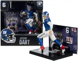 McFarlane Toys - McFarlane SportsPicks - NFL - Jaxson Dart (New York Giants) 7" Posed Figure - COLLECTIBLES - Multicolor