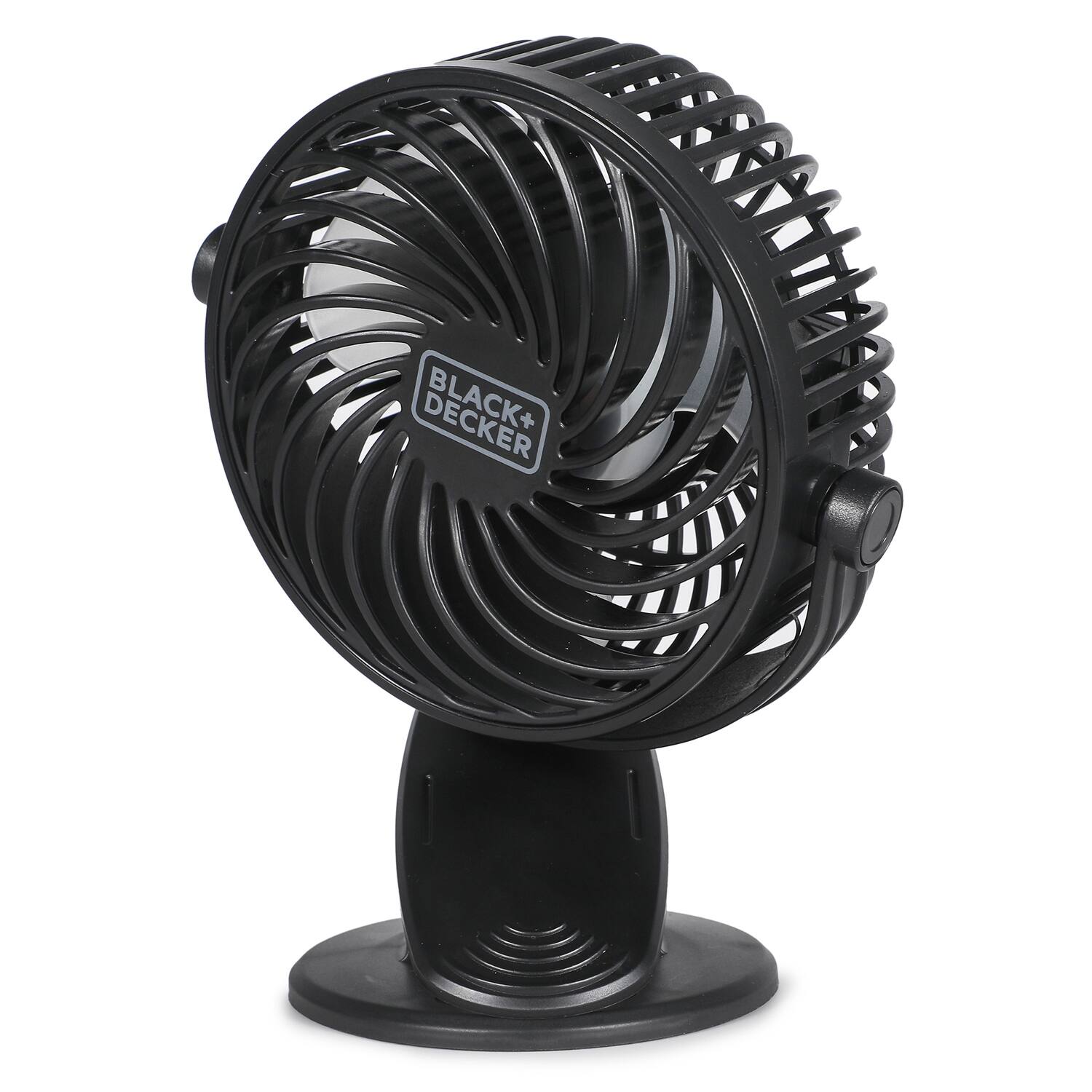Alt View 10. Black+Decker - BLACK+DECKER 4" Convertible Cooling Fan, Clip Fan and Standing Fan, Desk Fan 2-Pack, Black - Black.