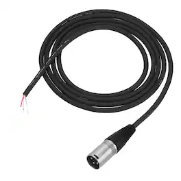 Unique Bargains - Audio Extension Cord XLR Male to Bare Wire Open End Microphone Cable, 3-Pin XLR, for DJ PA Amplifier Subwoofer - Silver