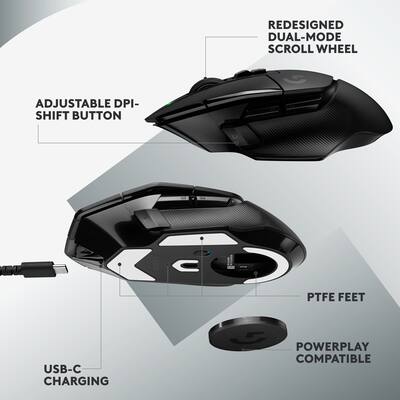 Logitech G502 X LIGHTSPEED Wireless Optical Gaming Mouse with HERO Logitech G502 X LIGHTSPEED Wireless Optical Gaming Mouse with HERO