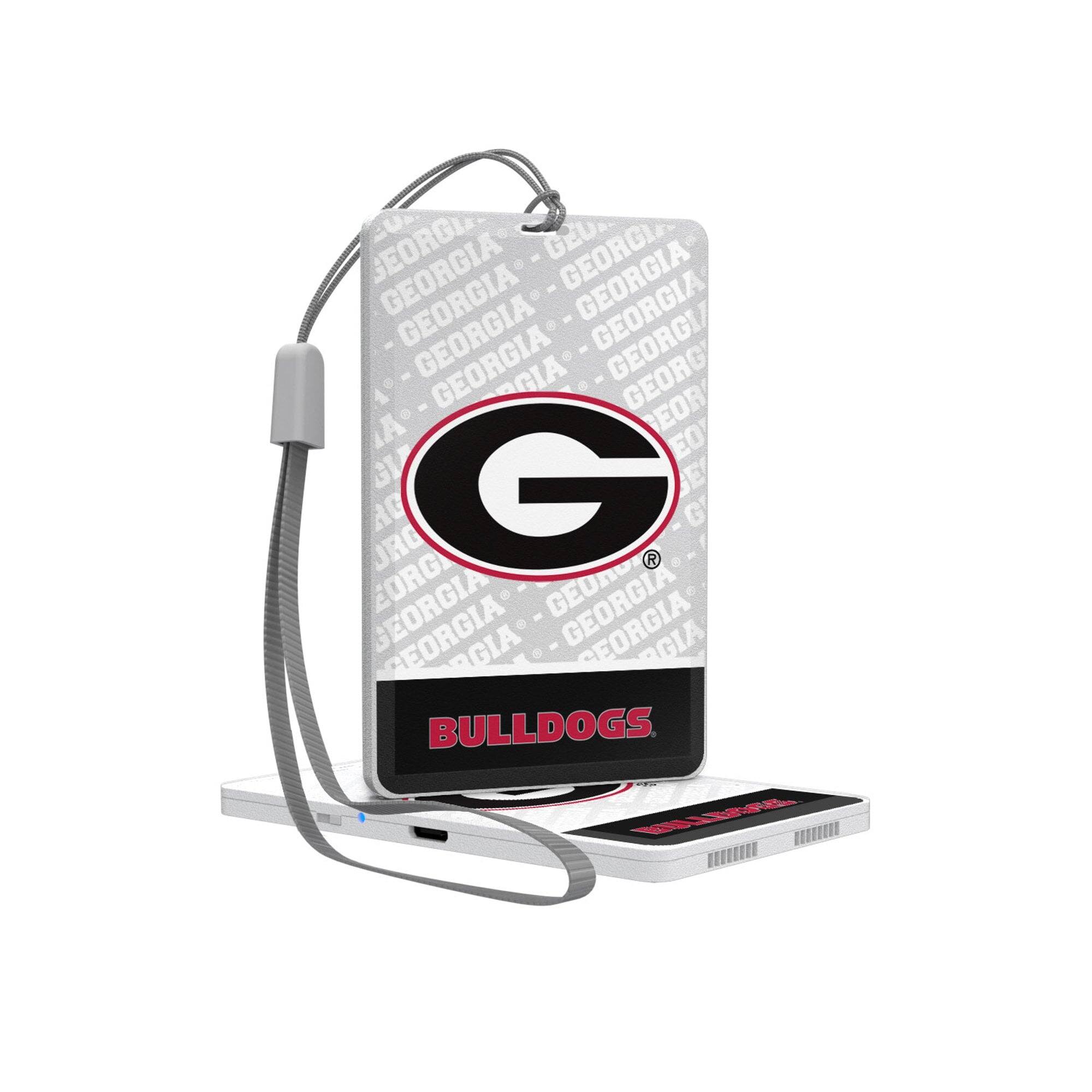 Keyscaper - Georgia Bulldogs Primary Logo End Zone Pocket Bluetooth Speaker - Multicolor