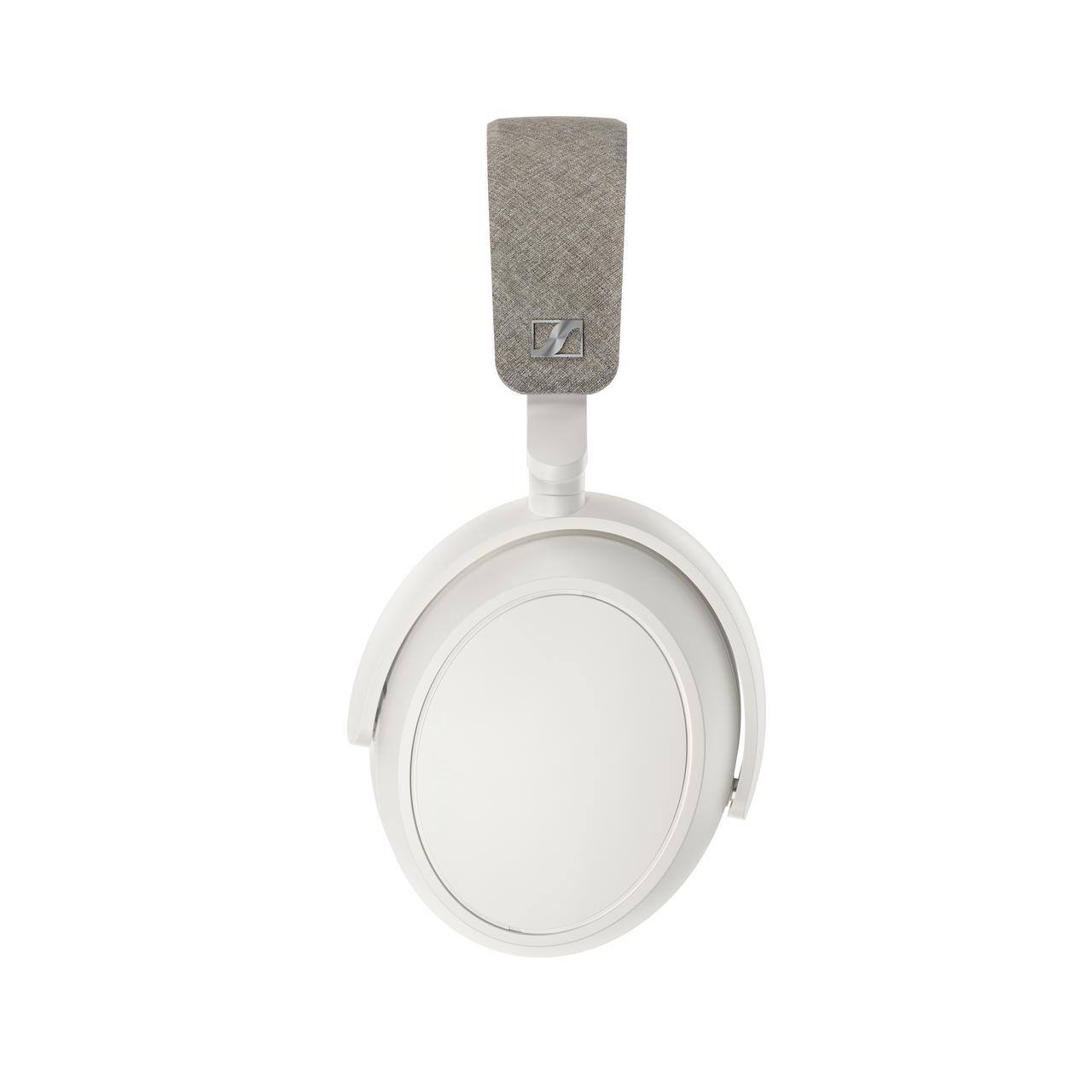 Angle. Sennheiser - Sennheiser - MOMENTUM 4 Wireless Adaptive Noise-Canceling Over-The-Ear Headphones - White - White.