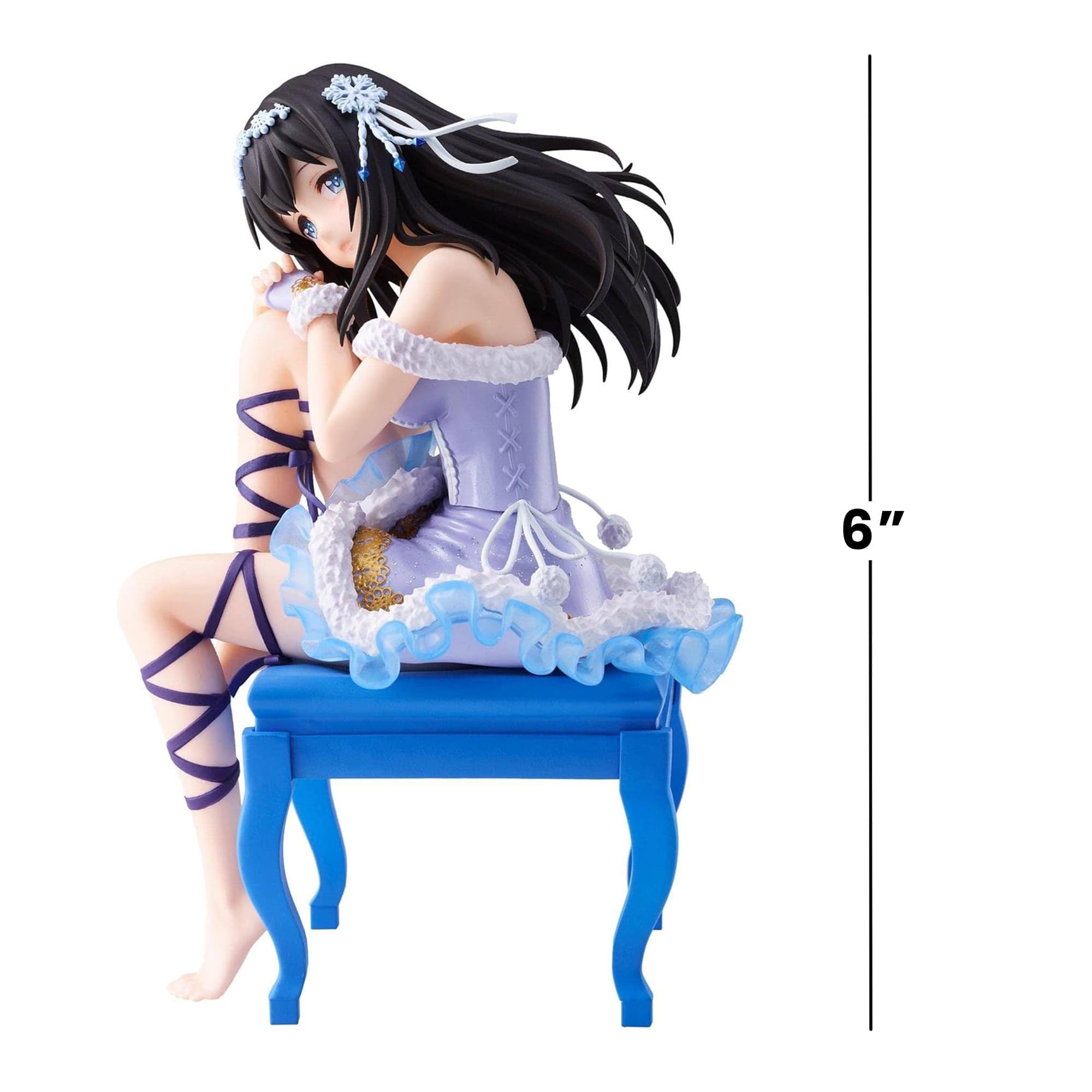 Alt View 2. Banpresto - Idolmaster Cinderella Girls Espresto Fumika Sagisawa | Dressy & Attractive Pose - Blue.