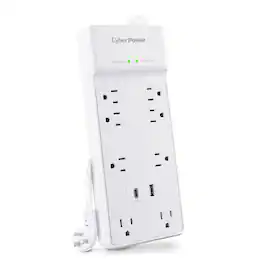 CyberPower - Surge Protector CSP806UC18W - White
