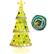 Alt View 11. Costway - 4.6 FT Pop-up Christmas Tree w/ 110 Warm Lights Pre-Lit Christmas Decoration - Green.