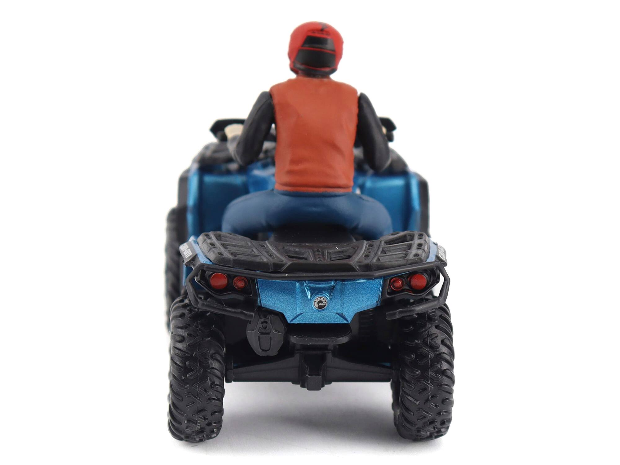 Alt View 4. BRP Models - Can-Am Outlander XT 1000R ATV Oxford Blue Metallic with Driver Figure 1/32 Diecast Model by BRP Models.