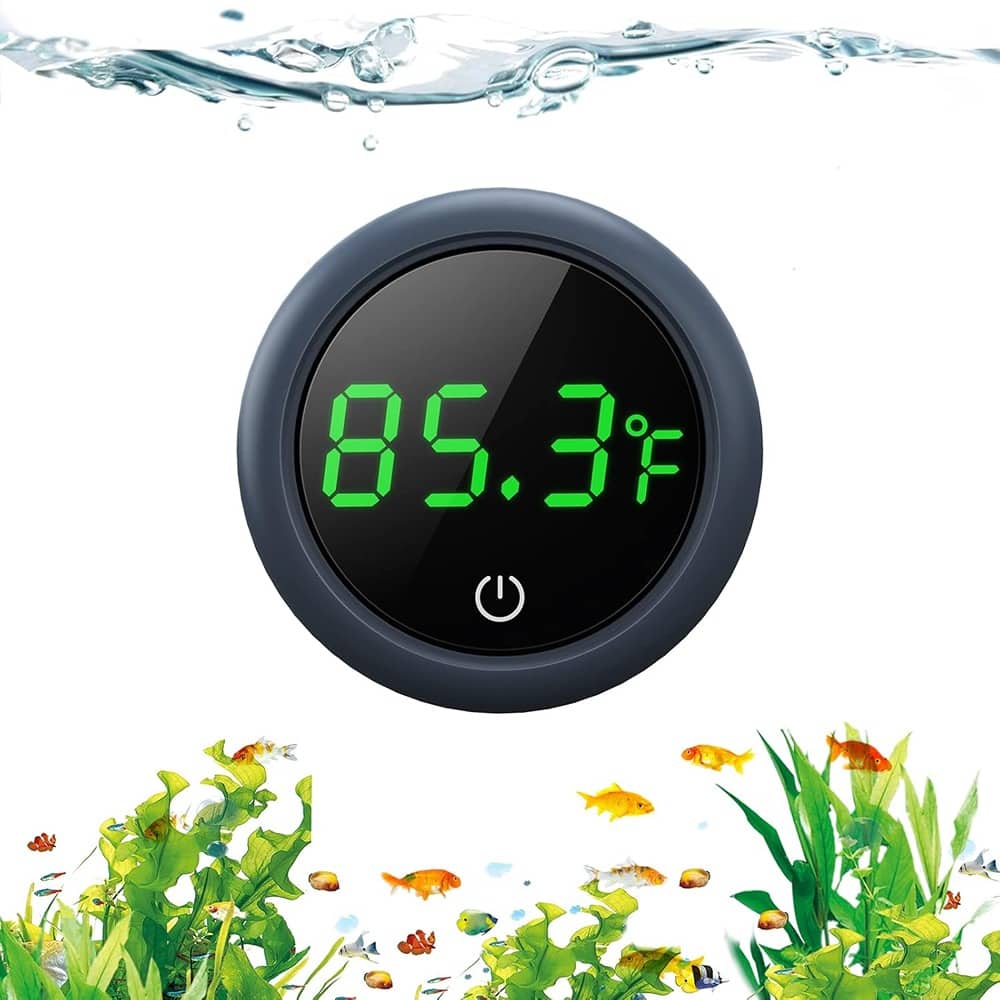 RTMB - Suitable for fish, axolotls, turtles, or aquatic environments, this digital thermometer - Black
