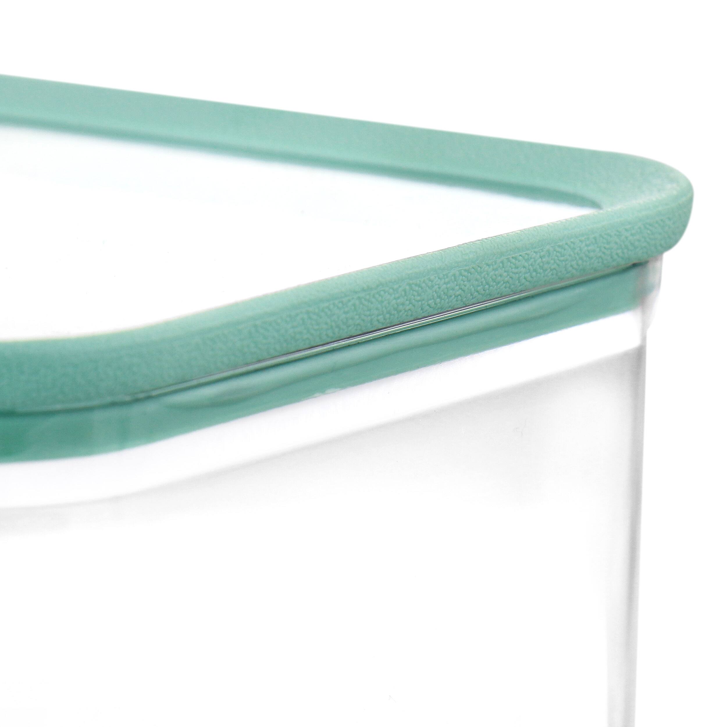 Alt View 2. Martha Stewart - Martha Stewart 2 Piece Plastic Stackable Container Set with Lids - Clear.