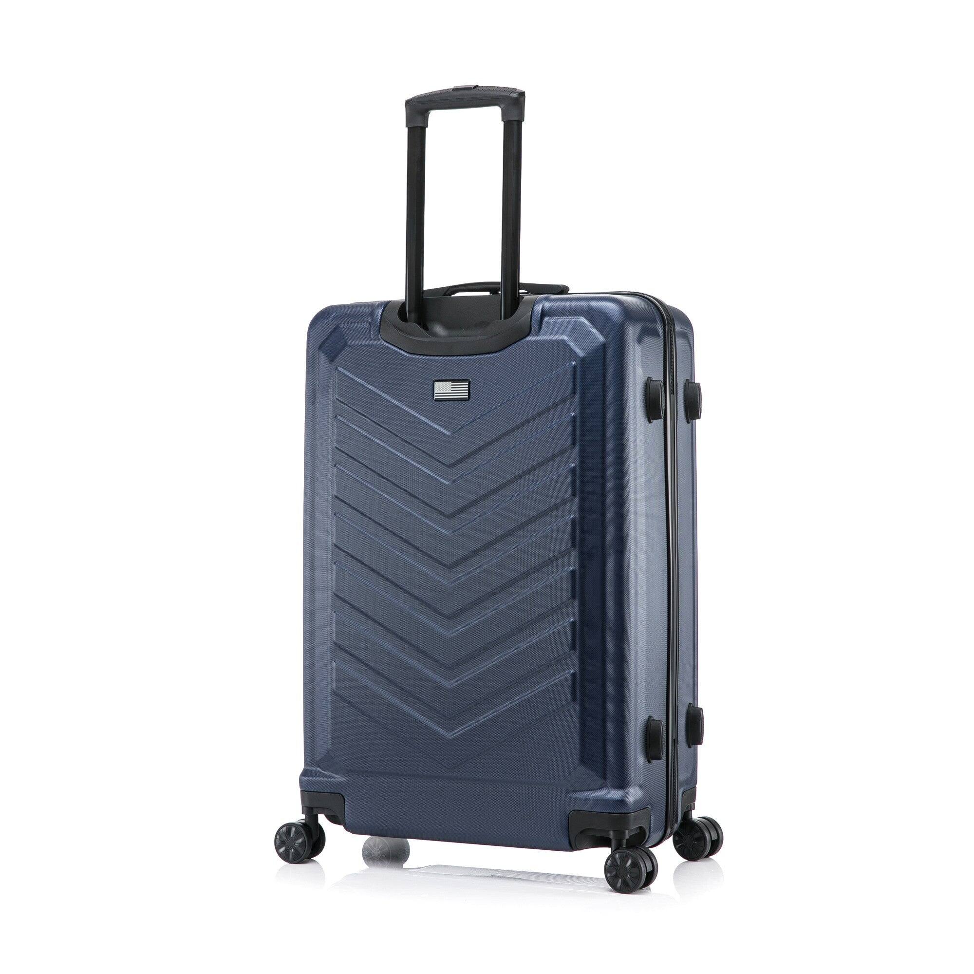 Angle. US Army - FOX 28" Large Suitcase - NAVY BLUE.