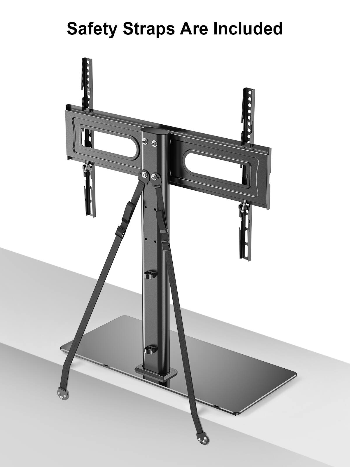 Safety straps are included.