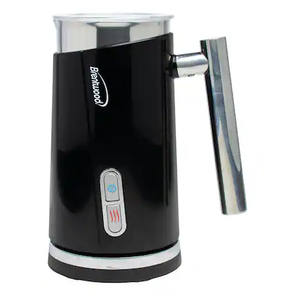 Front. Brentwood - Brentwood 10 Ounce Cordless Electric Milk Frother and Warmer in Black - Black.