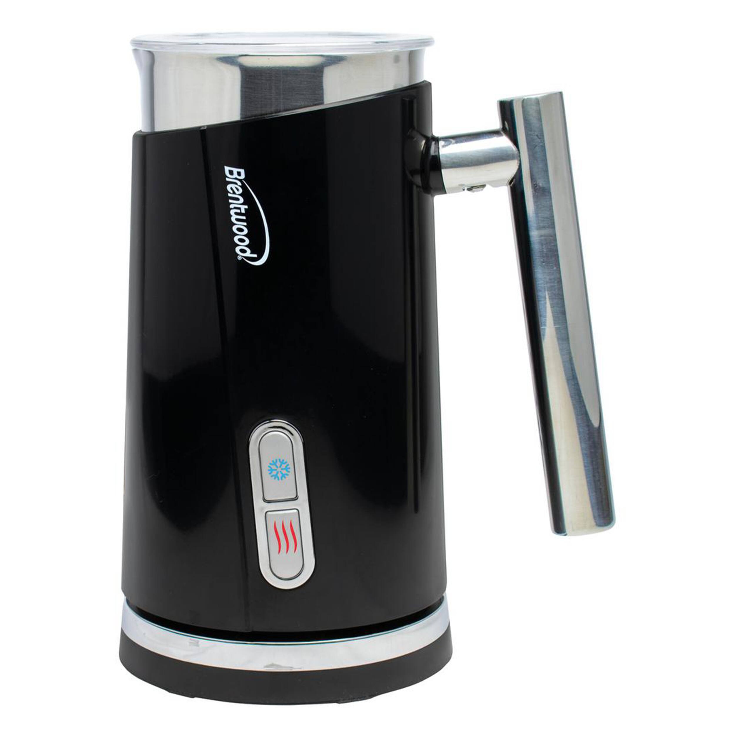 Brentwood - 10 Ounce Cordless Electric Milk Frother and Warmer - Black