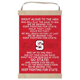 Jardine - NC State Wolfpack Fight Song Banner Sign - Red