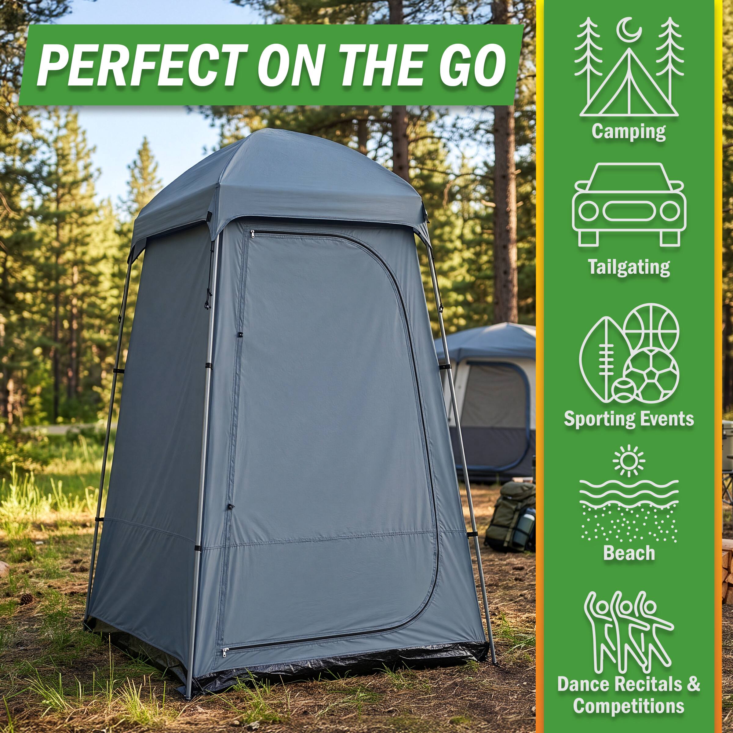 PERFECT ON THE GO

Camping  
Tailgating  
Sporting Events  
Beach  
Dance Recitals & Competitions