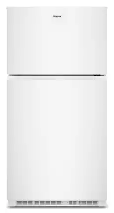 Front. Whirlpool - 21.3 Cu. Ft. Wide Top Freezer Refrigerator with Total Coverage Cooling - White.