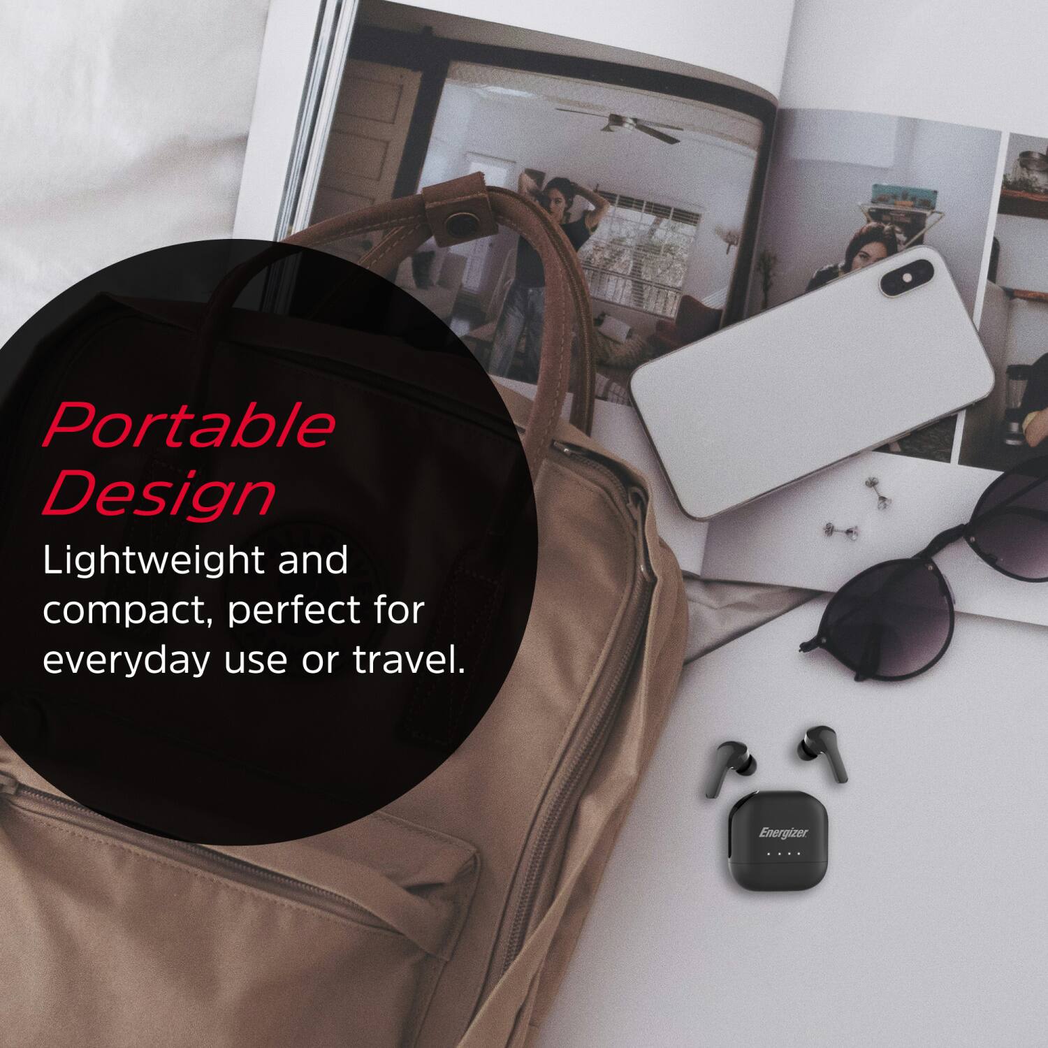 Portable Design  
Lightweight and compact, perfect for everyday use or travel.  
Energizer