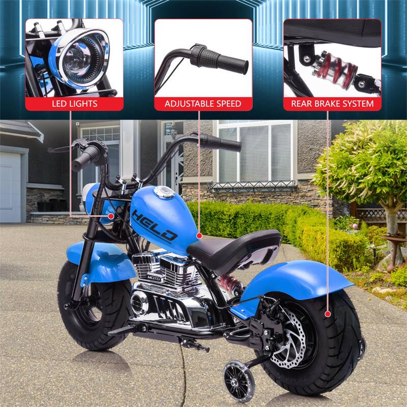 LED Lights  
Adjustable Speed  
Rear Brake System