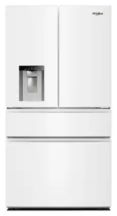 Front. Whirlpool - 29 Cu. Ft. Family-Sized Capacity French Door Refrigerator with Flexible Temperature Drawer - White.