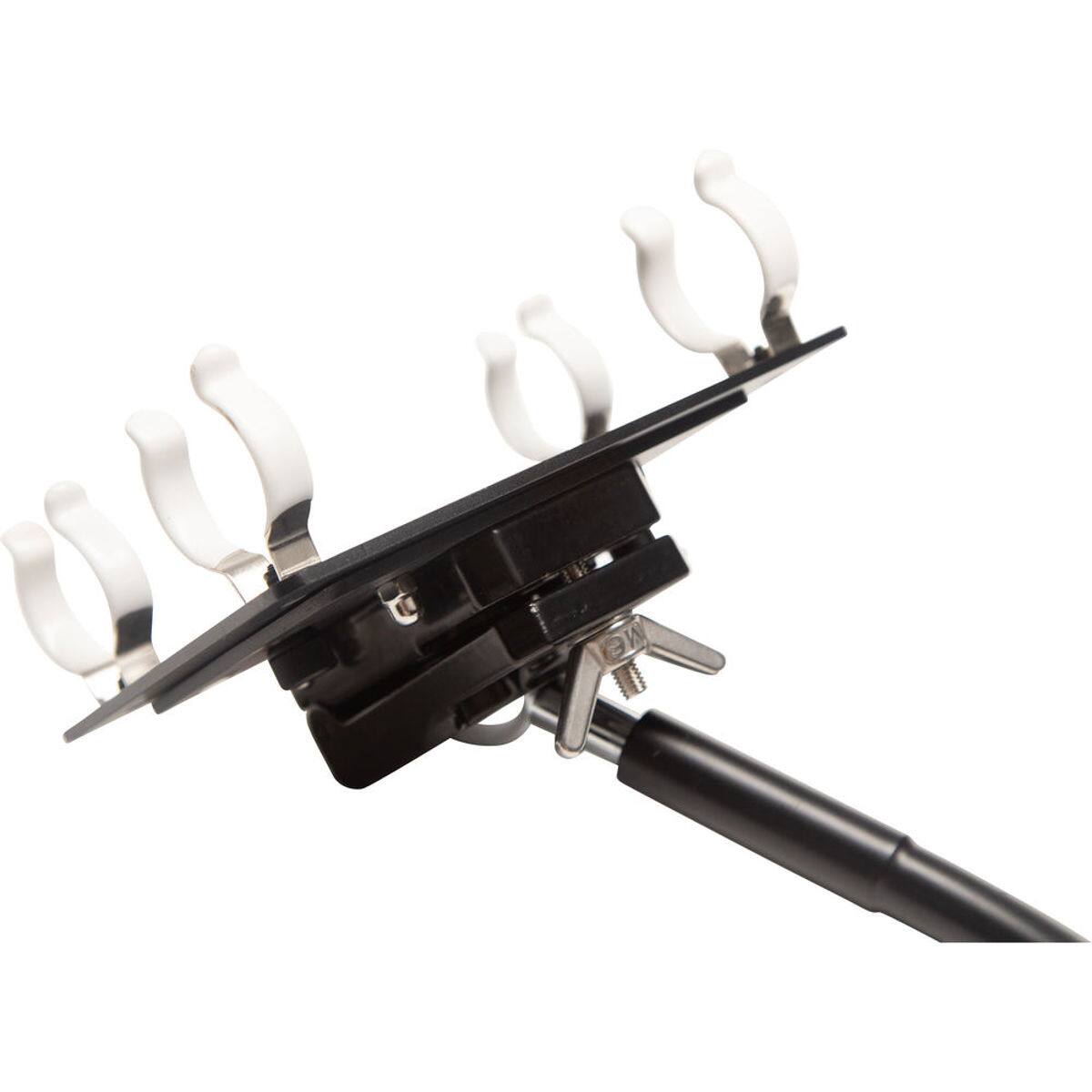 Alt View 3. NANLITE - Nanlite Pavotube T12 LED Tube Double Bank Gooseneck Mount with 5/8" Receiver.