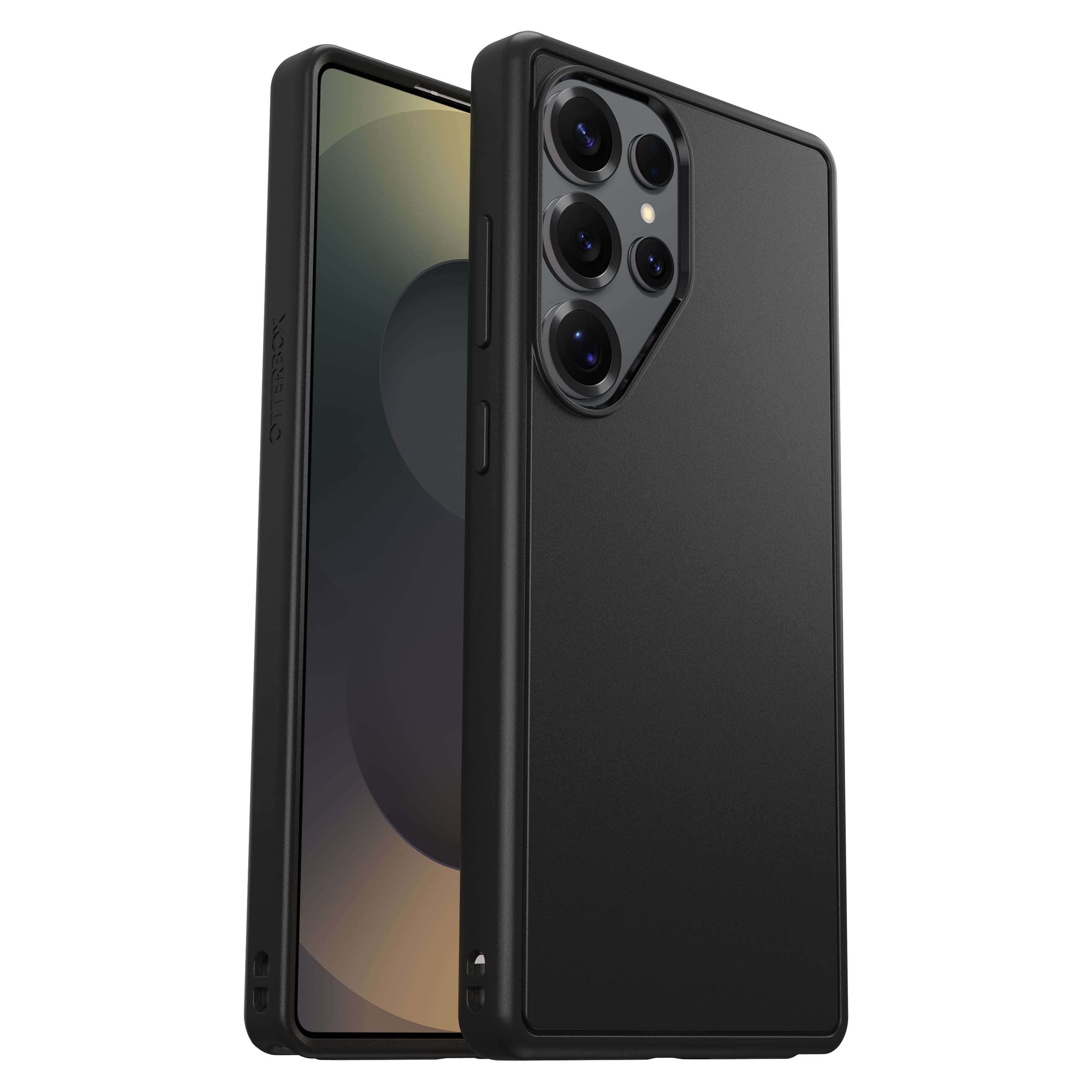 Front. OtterBox - Symmetry Series Hard Shell with Magnets for Samsung Galaxy S25 Ultra - Black.