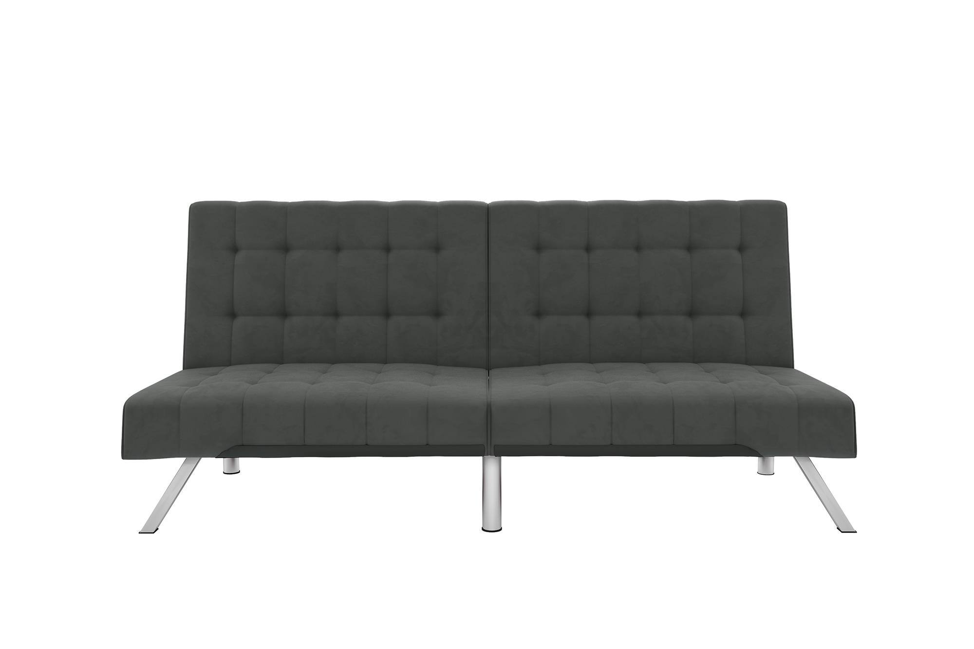 DHP - Emily Tufted Futon - Gray - Front_Zoom