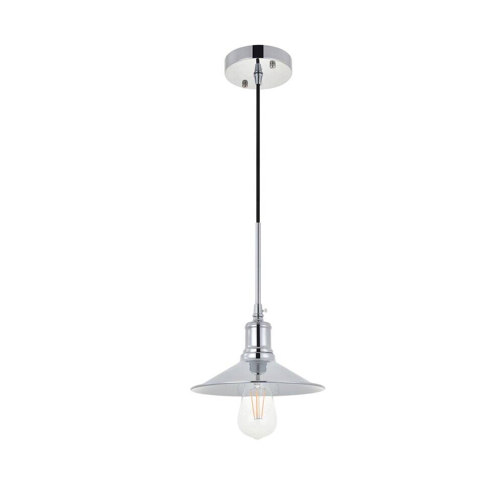 Alt View 6. Living District - Etude 1 Light Chrome Pendant - Chrome.