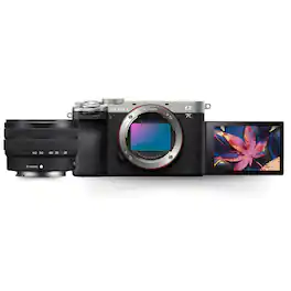 Sony - Alpha 7C II FF Interchangeable Lens Hybrid Camera with 28-60mm Lens (Silver and - Black