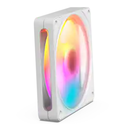 NZXT - F140 RGB Fan - 140mm PWM RGB Computer Case Fan with 8-LED Lighting - White