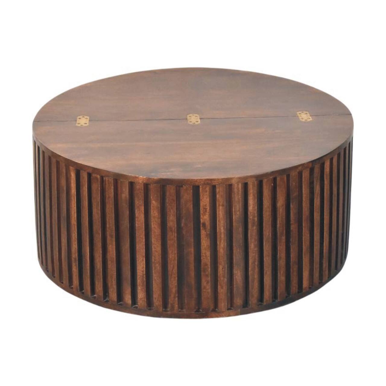 Angle. Artisan Furniture - Artisan Furniture Solid Wood Orion Slatted Coffee Table - Brown.