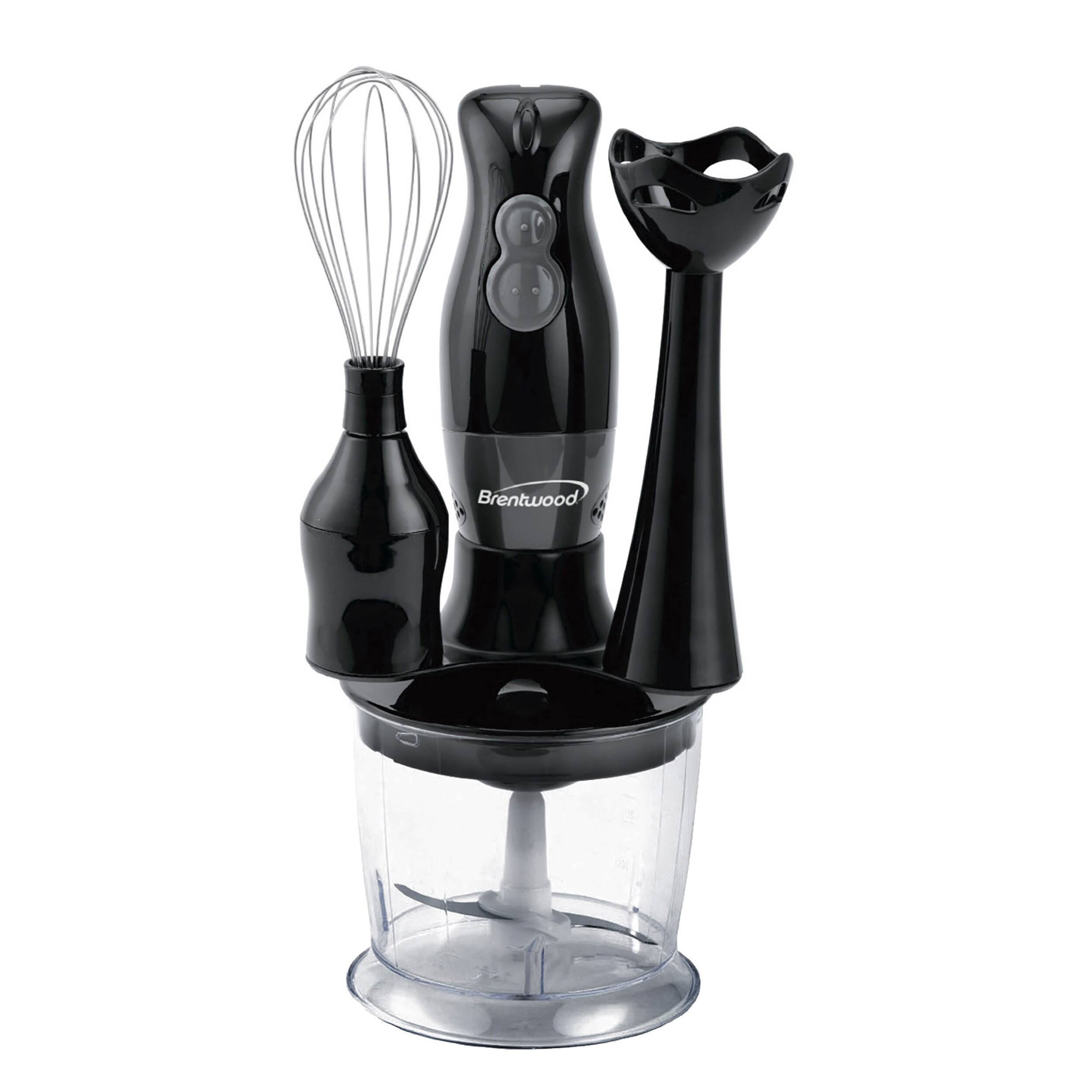 Alt View 7. Brentwood - Brentwood HB-38BK 2 Speed Hand Blender with Balloon Whisk in Black - Black.