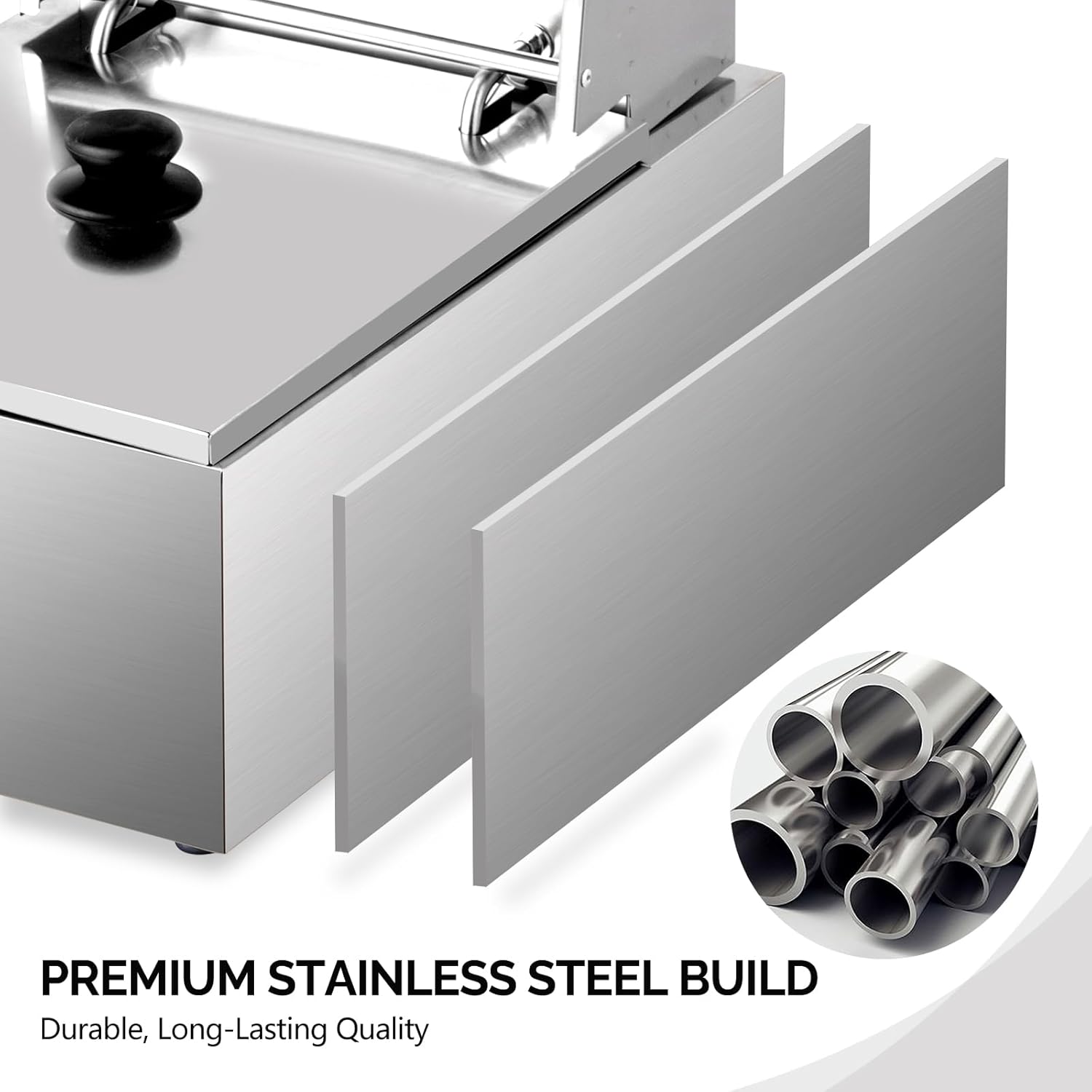 PREMIUM STAINLESS STEEL BUILD  
Durable, Long-Lasting Quality
