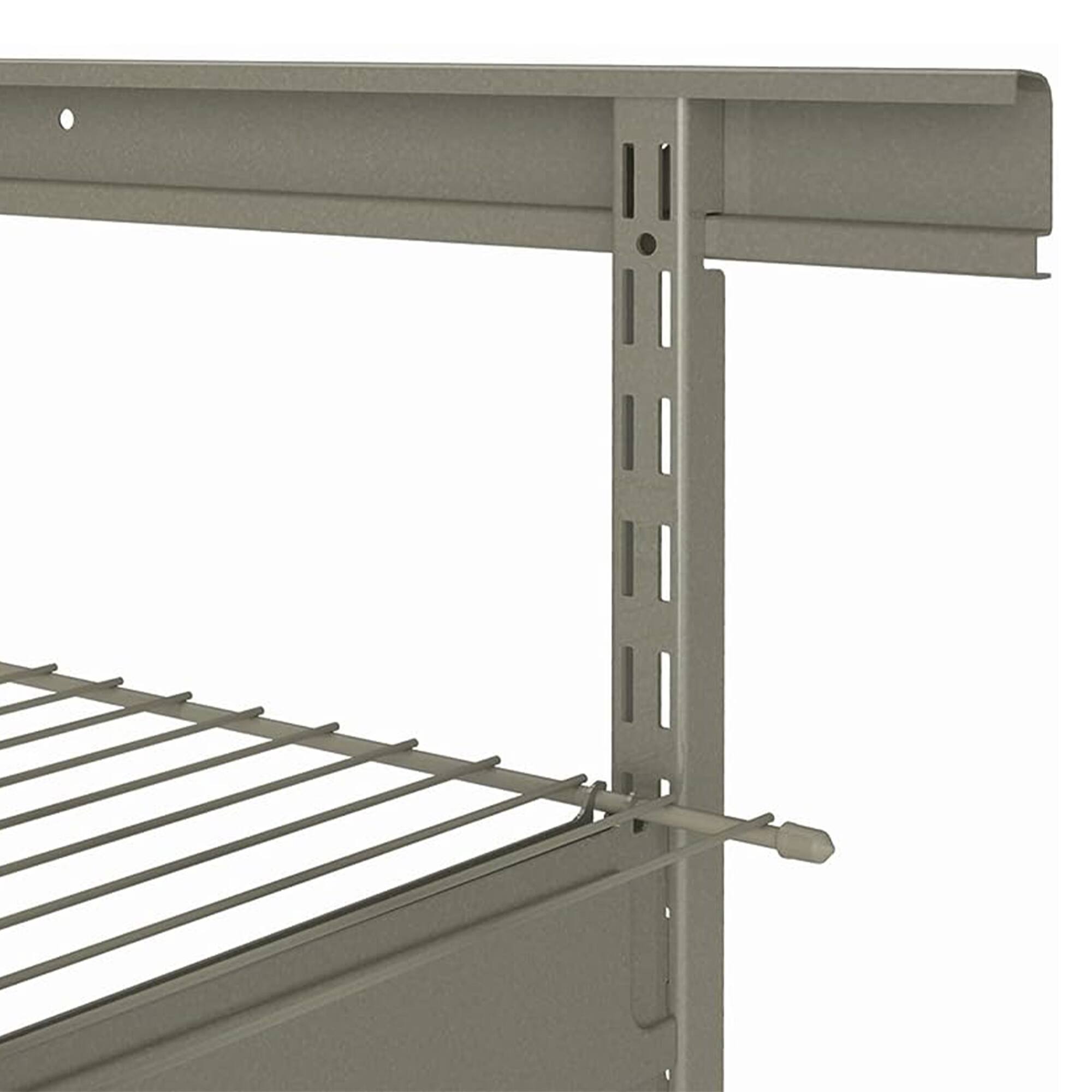 Alt View 1. ClosetMaid - ClosetMaid ShelfTrack 80 Inch Hang Track Rail for Closets and Utility Rooms - Silver.